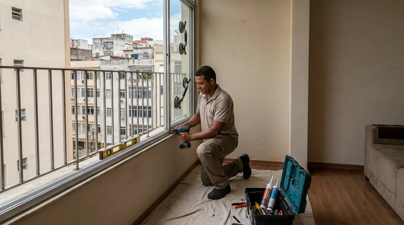 Sacada de Vidro para Apartamento em São José do Rio Preto‑SP